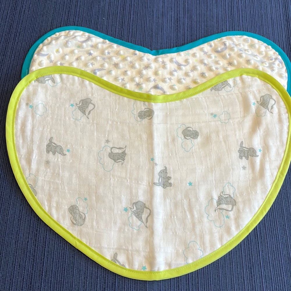 Small Dumbo clouds baby baby burp cloth